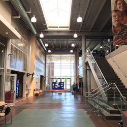 Cooper Branch YMCA - Front lobby with the Welcome Center on the right.