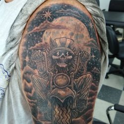 Cloud 9 Tattoo & Body Piercing - Biker tat!