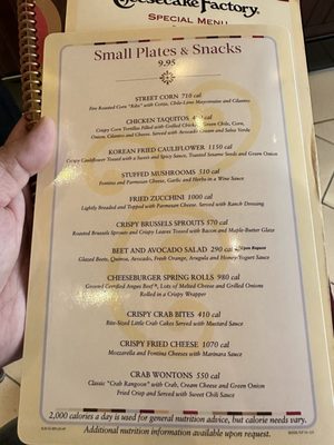 Menu photo 2 The Cheesecake Factory Riverside, CA Menu photo 2 The Cheesecake Factory Riverside, CA