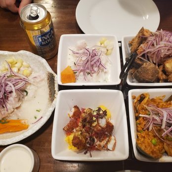 Inka Grill  - Pique Marino, y ceviche clásico... con inca cola - Peruvian Near Me - Roanoke, Virginia