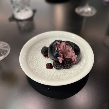 Aqua - Ball of Blackberry Cheesecake, so good! - Seafood Near Me - Las Vegas, Nevada Aqua - Ball of Blackberry Cheesecake, so good! - Seafood Near Me - Las Vegas, Nevada