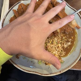 Ramen Bones - I have large hands...this plate is big! - Ramen Near Me - Maui, Hawaii