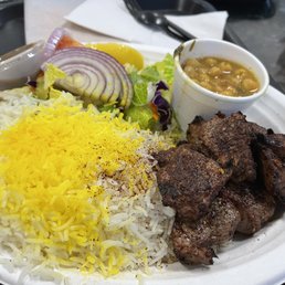 Lamb Kabab...big serving...good for sharing...great flavors! Lamb Kabab...big serving...good for sharing...great flavors!