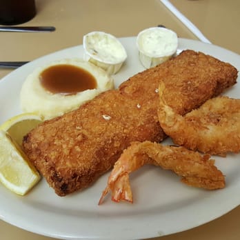Tip Top Cafe - Fish and Shrimp Plate - Rectangular Fish! - American Near Me - San Antonio, Texas Tip Top Cafe - Fish and Shrimp Plate - Rectangular Fish! - American Near Me - San Antonio, Texas