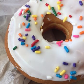 Dunkin' - Vanilla frosting with sprinkles - Donuts Near Me - Northridge, California Dunkin' - Vanilla frosting with sprinkles - Donuts Near Me - Northridge, California