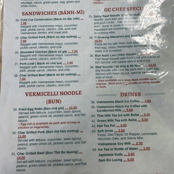 GC Pho - Menu - Vietnamese Near Me - Columbus, Ohio GC Pho - Menu - Vietnamese Near Me - Columbus, Ohio