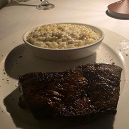 10oz sirloin and corn risotto 10oz sirloin and corn risotto