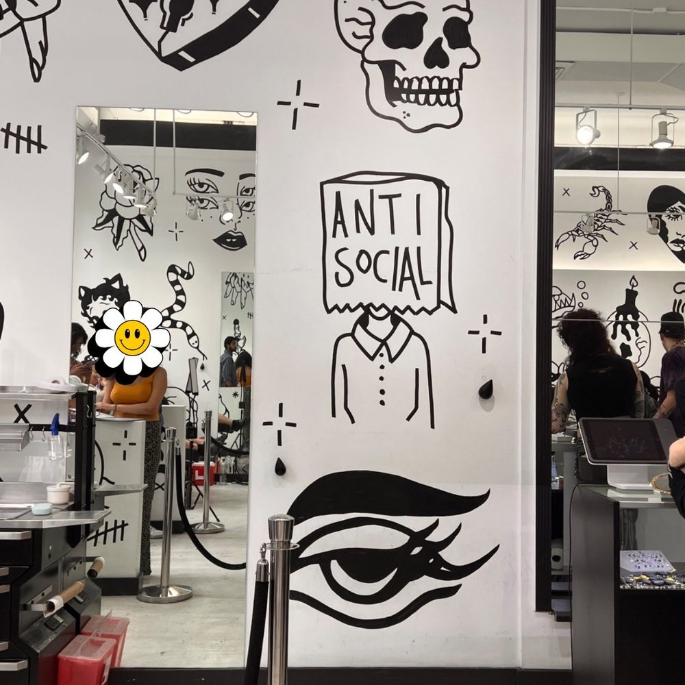 Cool artwork throughout the shop!