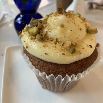 Cafe Fili - Pistachio olive oil cupcake - Mediterranean Near Me - Baltimore, Maryland Cafe Fili - Pistachio olive oil cupcake - Mediterranean Near Me - Baltimore, Maryland