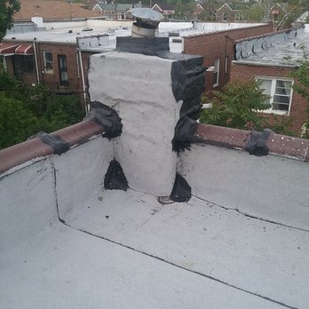 William & Hugh Roofing - AFTER: Problem area next to roof, where the stuff was sloughing off. Completely fixed now. - Roofing Near Me - Sunnyside, New York