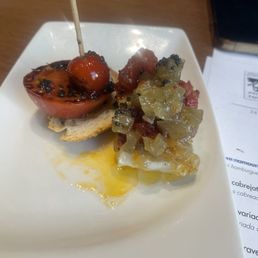 Cod snack with sweet relish Cod snack with sweet relish