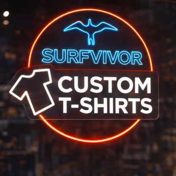 Surfvivor - Our Neon Sign - Screen Printing/T-Shirt Printing Near Me - Waipahu, Hawaii Surfvivor - Our Neon Sign - Screen Printing/T-Shirt Printing Near Me - Waipahu, Hawaii