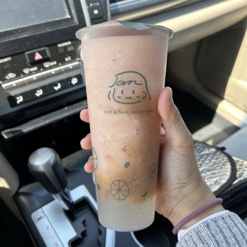 Jam Jam Tea Lab - Tangy peach slush - Bubble Tea Near Me - Irvine, California Jam Jam Tea Lab - Tangy peach slush - Bubble Tea Near Me - Irvine, California