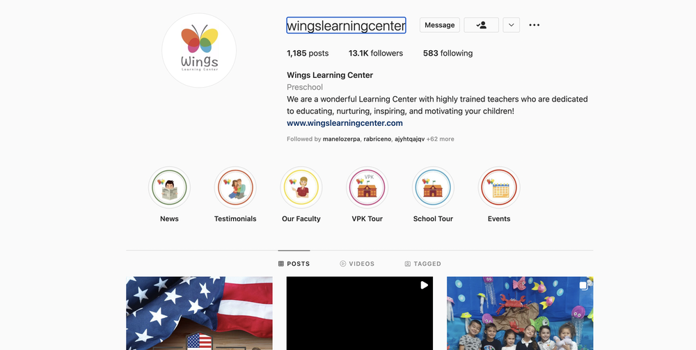 WINGS LEARNING CENTER Updated September 2024 10750 NW 58th St