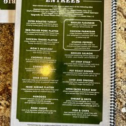 Crossroads Restaurant - Menu