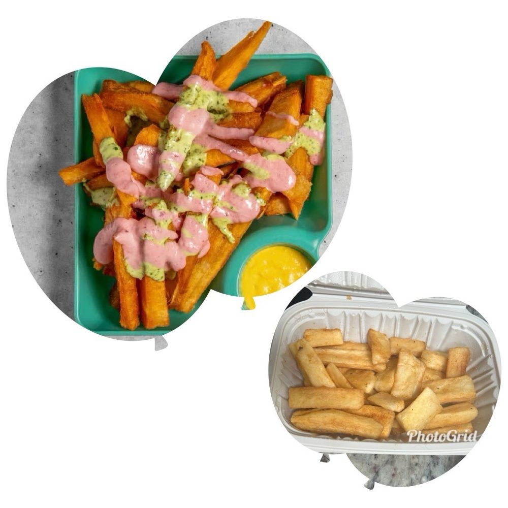 The Sandwicheria - The photo on the menu versus what I received (no dipping sauces included) - Peruvian Near Me - Maplewood, New Jersey The Sandwicheria - The photo on the menu versus what I received (no dipping sauces included) - Peruvian Near Me - Maplewood, New Jersey