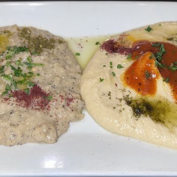 Sultan Mediterranean Grill - Two appetizers combo: Hummus and Babaganoush - Mediterranean Near Me - Moab, Utah Sultan Mediterranean Grill - Two appetizers combo: Hummus and Babaganoush - Mediterranean Near Me - Moab, Utah