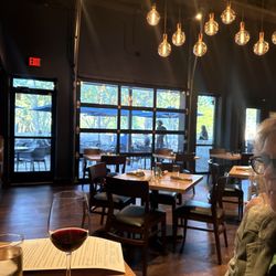 The Mill - Looking out to the patio from back dining room.