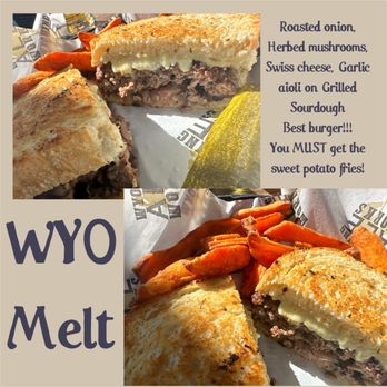 Wyoming Ale Works - Wyo Melt - the best burger I've had in a long while - Sports Bars Near Me - Casper, Wyoming