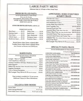 Menu photo 7 The Pasta Market San Jose, CA Menu photo 7 The Pasta Market San Jose, CA