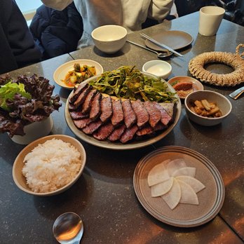 Jeju - Galbi plus the sides it comes with $175 - Korean Near Me - Vancouver, British Columbia