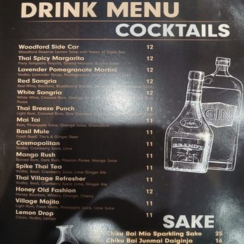 Thai Village - Drink menu - Sushi Bars Near Me - Cincinnati, Ohio Thai Village - Drink menu - Sushi Bars Near Me - Cincinnati, Ohio