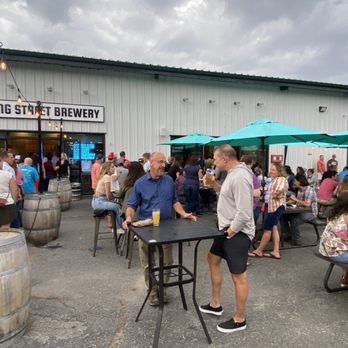 Sterling Street Brewery - a large group of people outside - Breweries Near Me - Clinton, Massachusetts