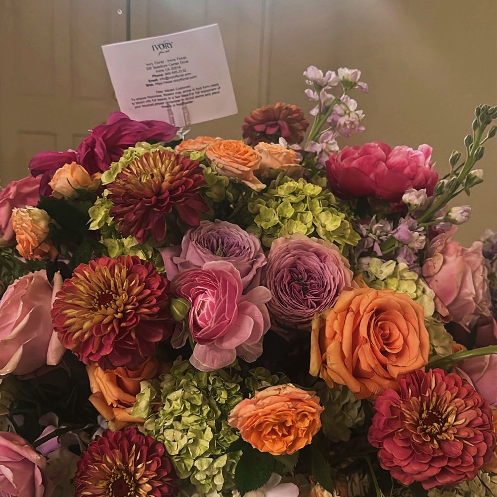 Ivory Florist weddings & Events - Irvine Florist - Florists Near Me - Irvine, California