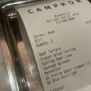Camphor - French Near Me - Los Angeles, California