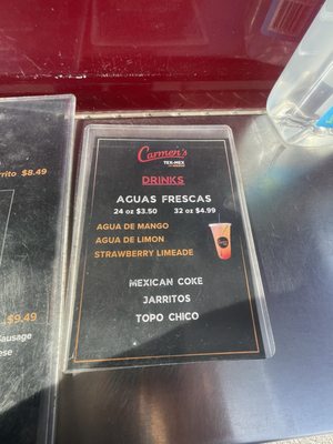 Menu photo 1 Carmen’s Tex Mex Kennedale, TX