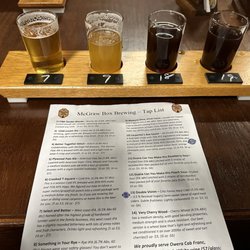 McGraw Box Brewing - Flight of some great beer