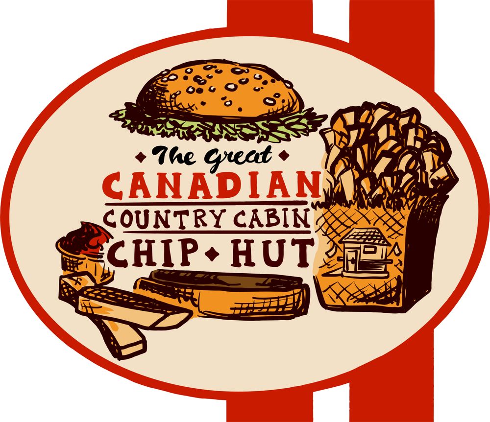 The Great Canadian Country Cabin Chip Hut Logo