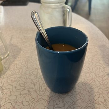 Martha's Cafe - hot coffee, the brew was Dubai chocolate - Sandwiches Near Me - Arbutus, Maryland
