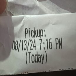 What time I was to pick up What time I was to pick up