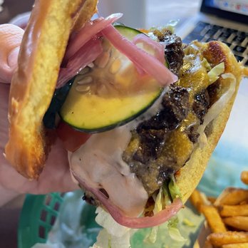 Paradise Valley Burger - Paradise with cheese $8.75 - Burgers Near Me - Tempe, Arizona