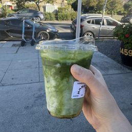 Vanilla iced matcha latte Vanilla iced matcha latte