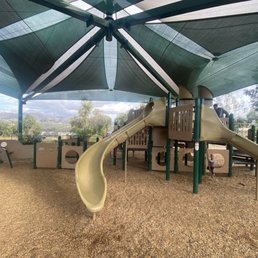 Large shaded playground for kids