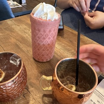 Craft Coffee House - Raspberry mango smoothie with oat milk - Coffee & Tea Near Me - Pendleton, New York