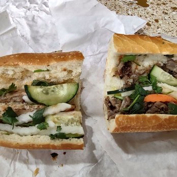 Pho Tran's - (left) chicken, (right) pork....either way, who can tell?!?!?!? - Vietnamese Near Me - Mountlake Terrace, Washington