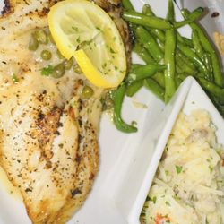 1885 Grill - Kennesaw - Snapper Piccata with sides