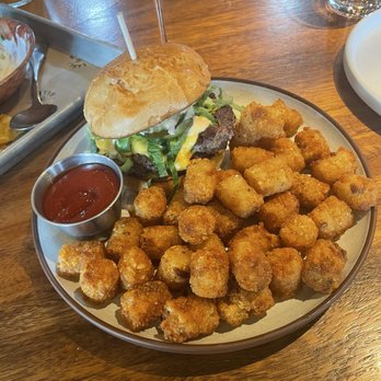 Earl Giles Distillery - Smash burger and tots - Distilleries Near Me - Minneapolis, Minnesota