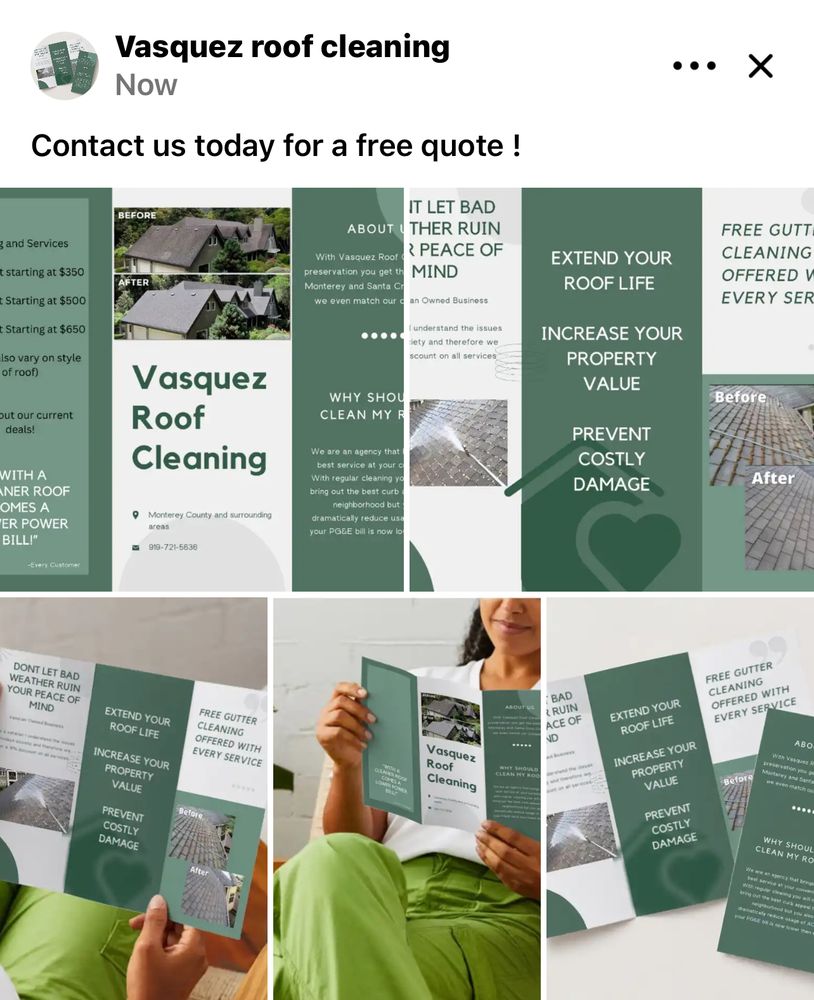 Slide of Vasquez Roof Cleaning