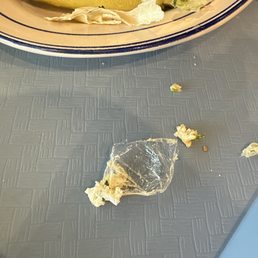 The plastic wrap found in my Chicken Caesar wrap The plastic wrap found in my Chicken Caesar wrap