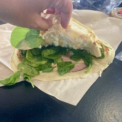 Crepe Elizabeth - Spinach, ham, chipoltle sauce