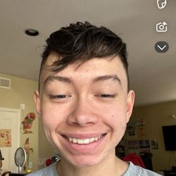 The California Cuts - Right after the haircut. The stylist put gel in my hair
