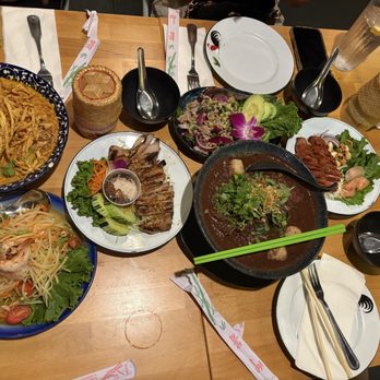 Chiang Rai - Papaya Salad Platter, Khao Soi Noodle, Chicken Larb, Issan Sausage - Thai Near Me - Long Beach, California Chiang Rai - Papaya Salad Platter, Khao Soi Noodle, Chicken Larb, Issan Sausage - Thai Near Me - Long Beach, California