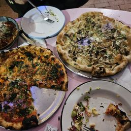 Meatballs, sausage Za, and shroom Za Meatballs, sausage Za, and shroom Za