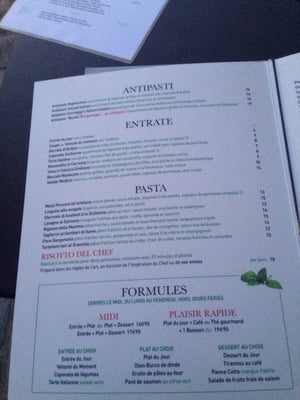 Menu photo 2 Basilic'o Paris, 75 Menu photo 2 Basilic'o Paris, 75