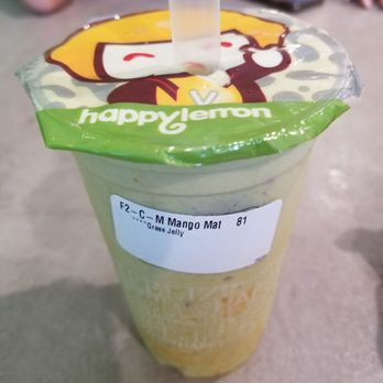 Happy Lemon - One of my new favs. Mango matcha - Bubble Tea Near Me - Berkeley, California