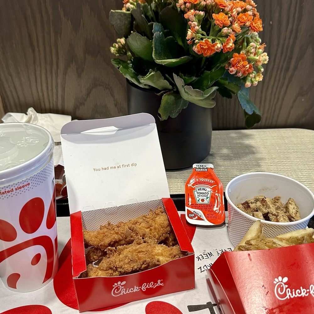 Chick-fil-A - Chick-fil-A Chick-n-Strips, Grilled Nuggets, and Chick-fil-A Waffle Potato Fries... - Fast Food Near Me - Pleasanton, California